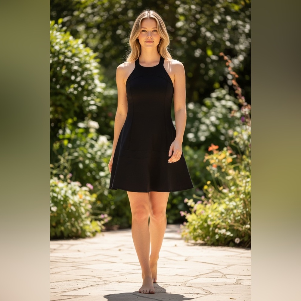 lululemon athletica Midnight Backless Tennis 🎾 Dress With Built In Bra